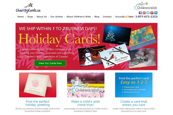 charitycards.ca site used Charitycards