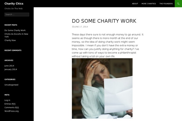 Twenty Fourteen theme site design template sample
