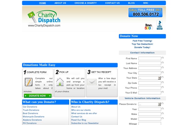 charitydispatch.com site used Cd-blue