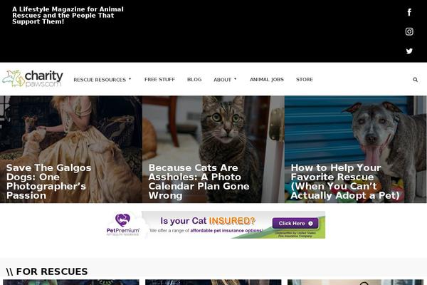 Site using Charitypaws plugin