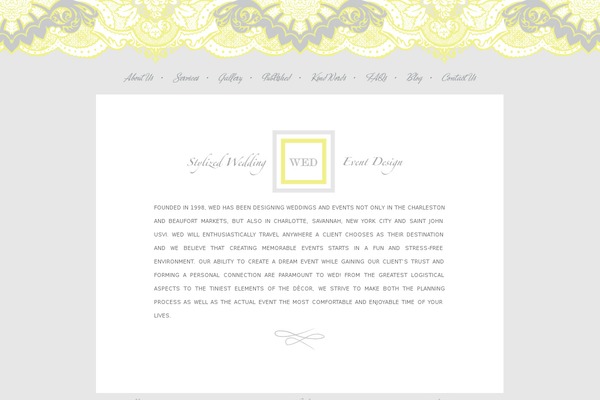 WED theme websites examples