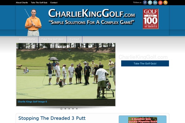 charliekinggolf.com site used Ultimatebiztheme-personal