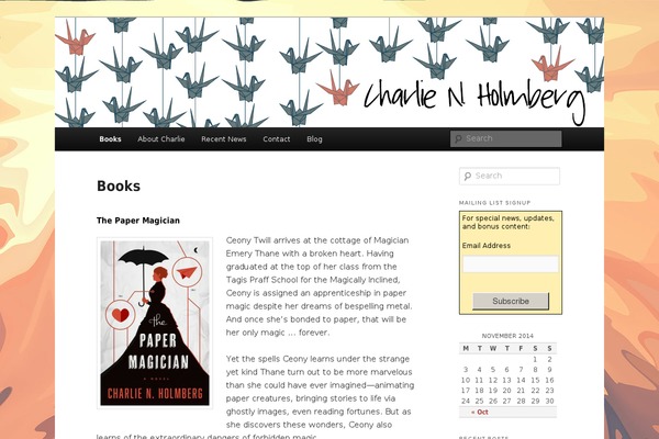 charlienholmberg.com site used Literary-child