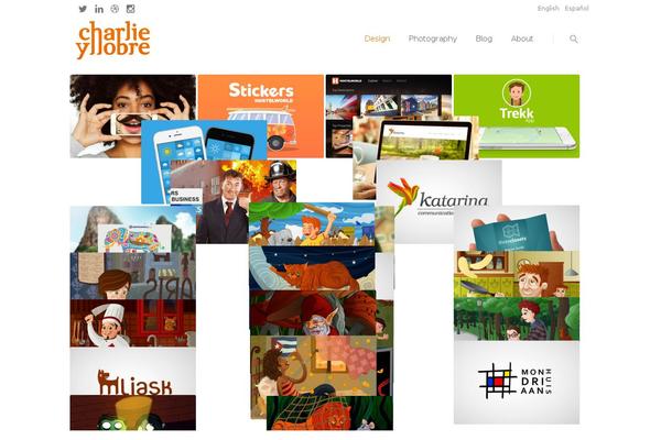 Charlie theme site design template sample