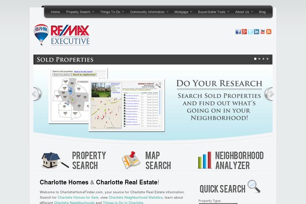 charlottehomefinder.com site used Charlotteproperty