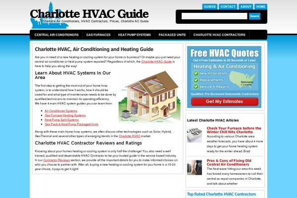 Hvac theme site design template sample