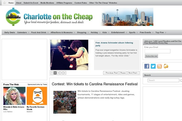 charlotteonthecheap.com site used Cotc-charlotte