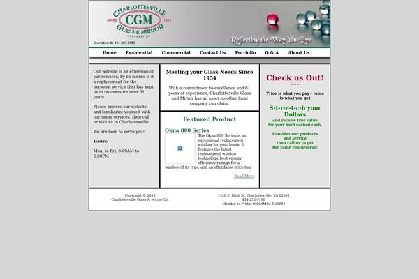 charlottesvilleglassandmirror.com site used Cgm