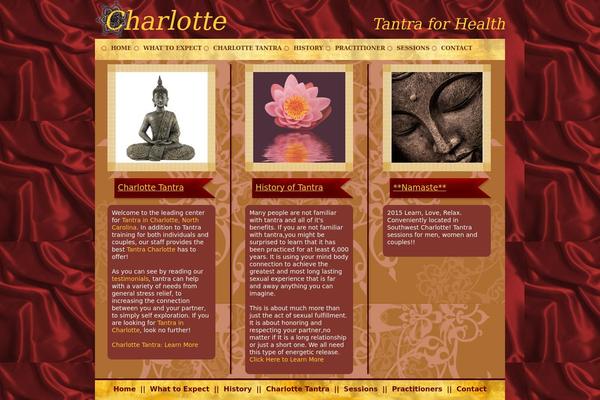 Tantra theme site design template sample