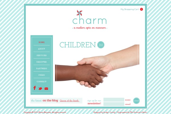 Charm theme site design template sample