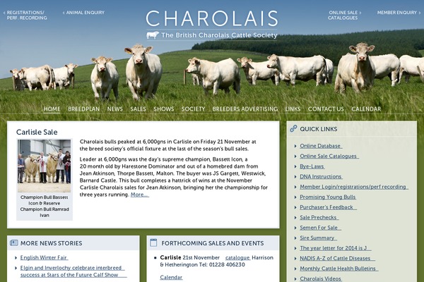 charolais.co.uk site used Charolais2023