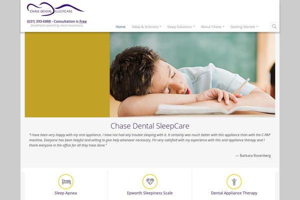 Chase theme site design template sample