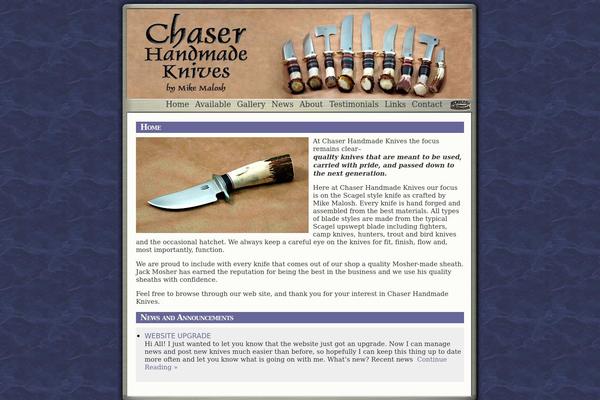 chaserhandmadeknives.com site used Knife