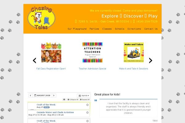 Spacious theme site design template sample