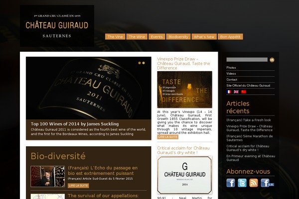 chateau-guiraud-magazine.com site used Guiraud2013