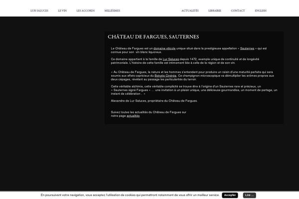 chateaudefargues.com site used Fargues