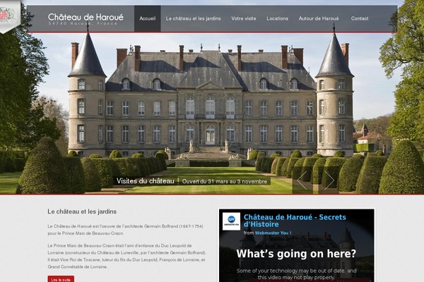 chateaudeharoue.fr site used Activity