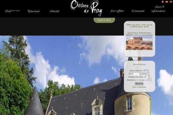 chateaudepray.fr site used Eliophot-base-theme-child