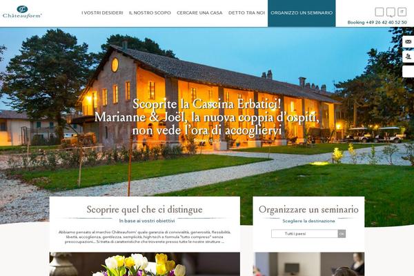 chateauform.it site used Chateauform