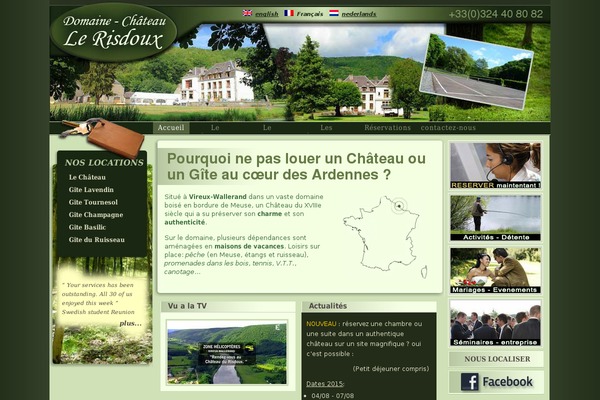 chateaulerisdoux.fr site used Clrd