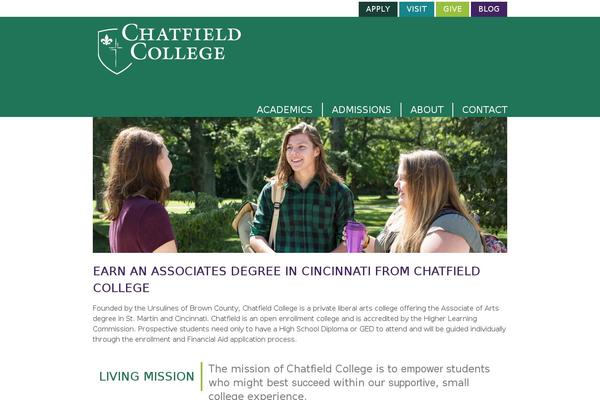 chatfield.edu site used Chatfield