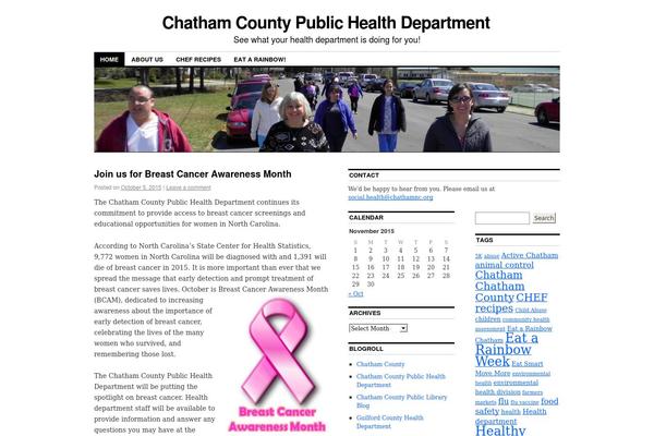 chathampublichealth.com site used Coraline