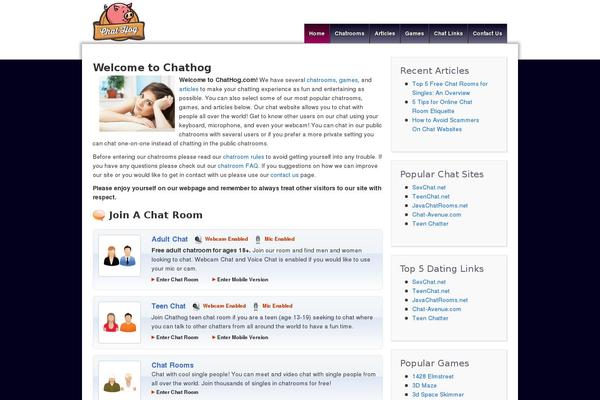 WordPress website example screenshot