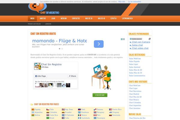 chatsinregistro theme websites examples