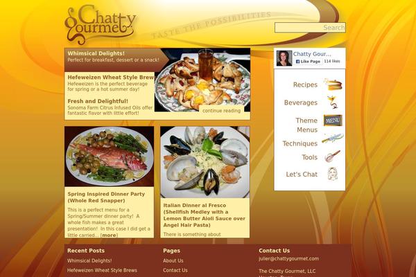chattygourmet.com site used Chattygourmet