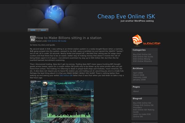 WordPress website example screenshot