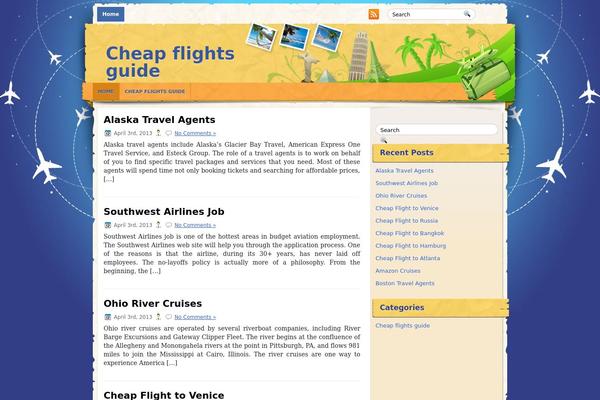 cheap-flights-guide.com site used Travelzone