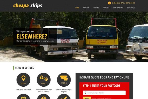 WordPress website example screenshot