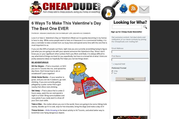 cheapdude.com site used The Clam Shell