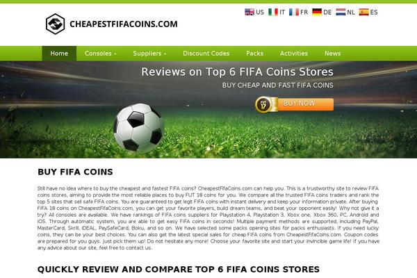 cheapestfifacoins.com site used Fifa