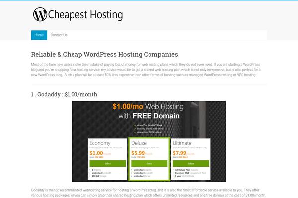 cheapestwphosting.com site used Accelerate