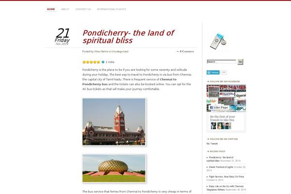 WordPress website example screenshot