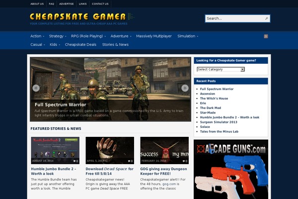 WordPress website example screenshot