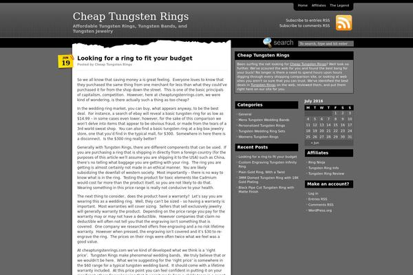 cheaptungstenrings.com site used Mixedmediagray