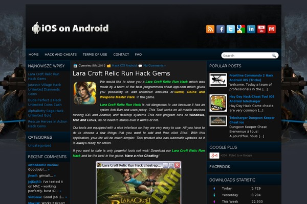 cheat-app.com site used Gameblack