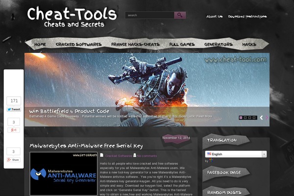 cheat-tool.com site used Hiphop