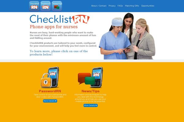 checklistrn.com site used Themern
