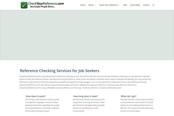 checkyourreference.com site used Divi-cyr