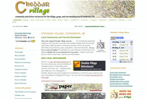 cheddarvillage.co.uk site used Gp-child