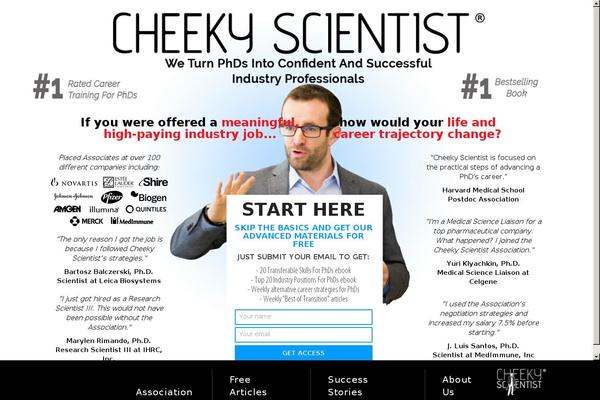 cheekyscientist.com site used Cheeky-scientist