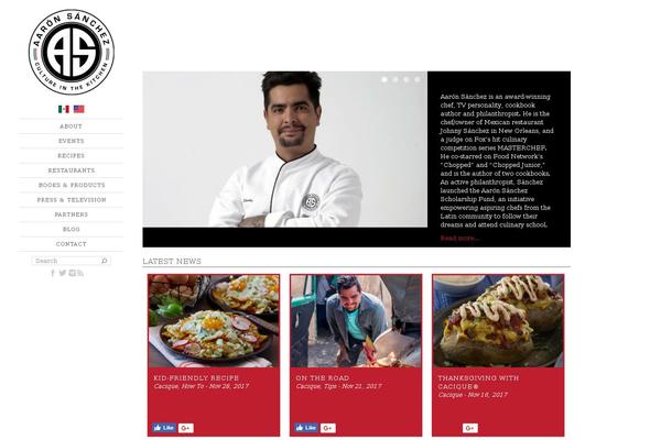 chefaaronsanchez.com site used As-theme