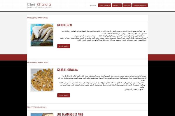 chefkhawla.com site used Chef-khawla