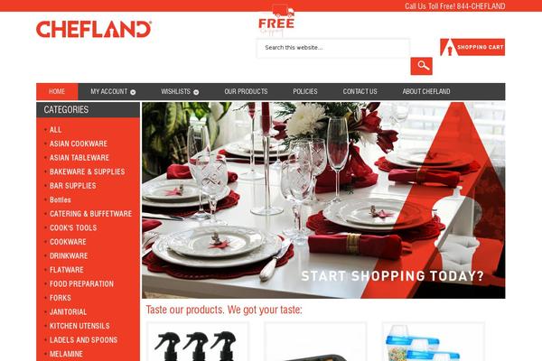 chefland.com site used Chefland