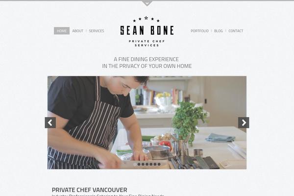 chefseanbone.com site used Chefseanbone