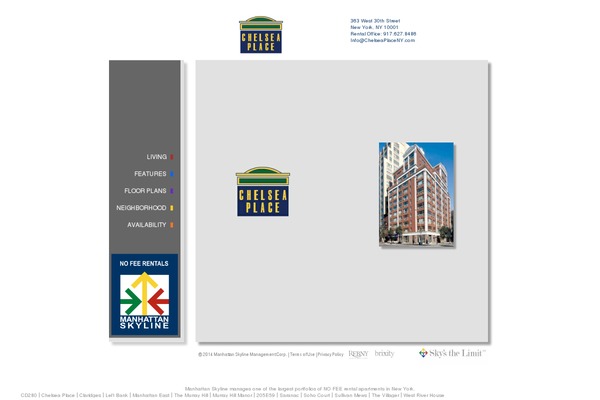 Manhattan-skyline theme site design template sample