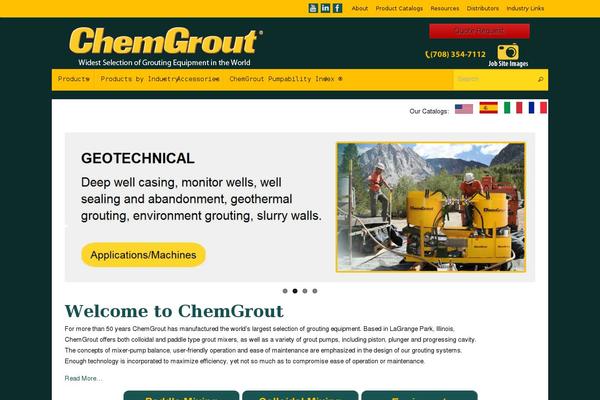 chemgrout.com site used Mantra Child